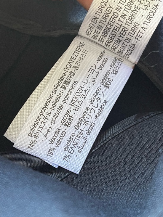 Zara Blogger Favorite Black High Waited Taper Leg Trousers Size L - Picture 12 of 13